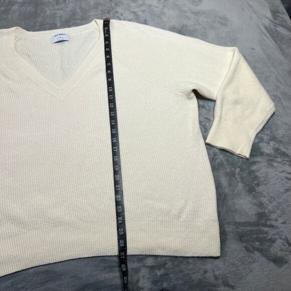 Old Navy SoSoft Loose V-Neck Sweater Size XXL Ribbed Knit Casual Layers Cozy - Picture 8 of 8